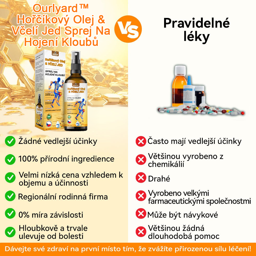✅Oficiální obchod: Ourlyard™ Hořčíkový olej a medový sprej na opravu kloubů👨⚕️Schváleno Evropskou agenturou pro léčivé přípravky a zdravotnické prostředky (EMA)🔥