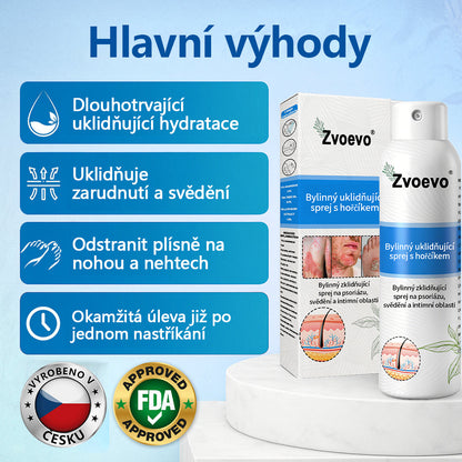✅Zvoevo® Magnesium bylinný sprej ⚕️ Certifikace MHRA – úleva při psoriáze, ekzému, intimních bakteriálních infekcích, akné a tmavých skvrnách
