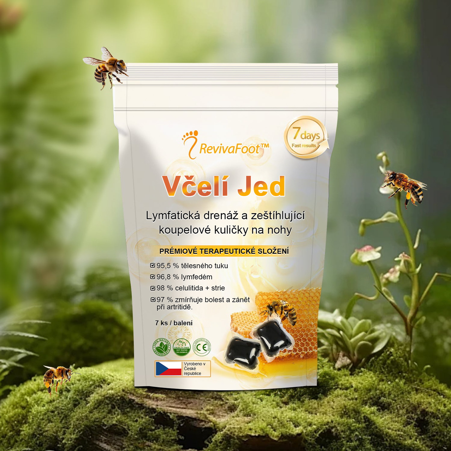 ⏰ RevivaFoot™ Mélthin lymfatické odvodňovací a zeštíhlující šumivé koule do koupele na nohy, snižují otoky až o 70 %【Podpora lymfatického oběhu – řešení problému od samotné příčiny】⏰